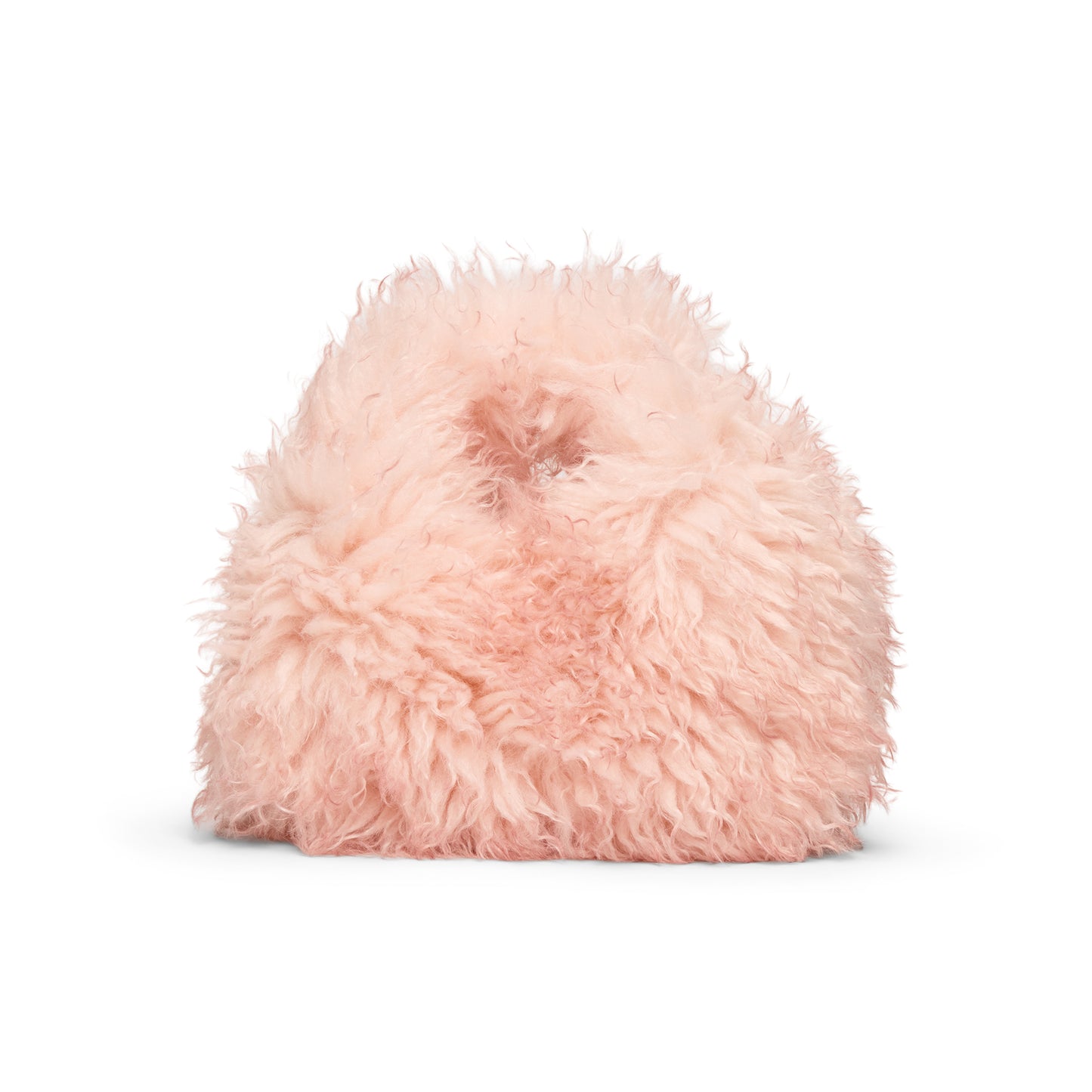 GANNI Fur Mini Hobo Bag (Mary's Rose)