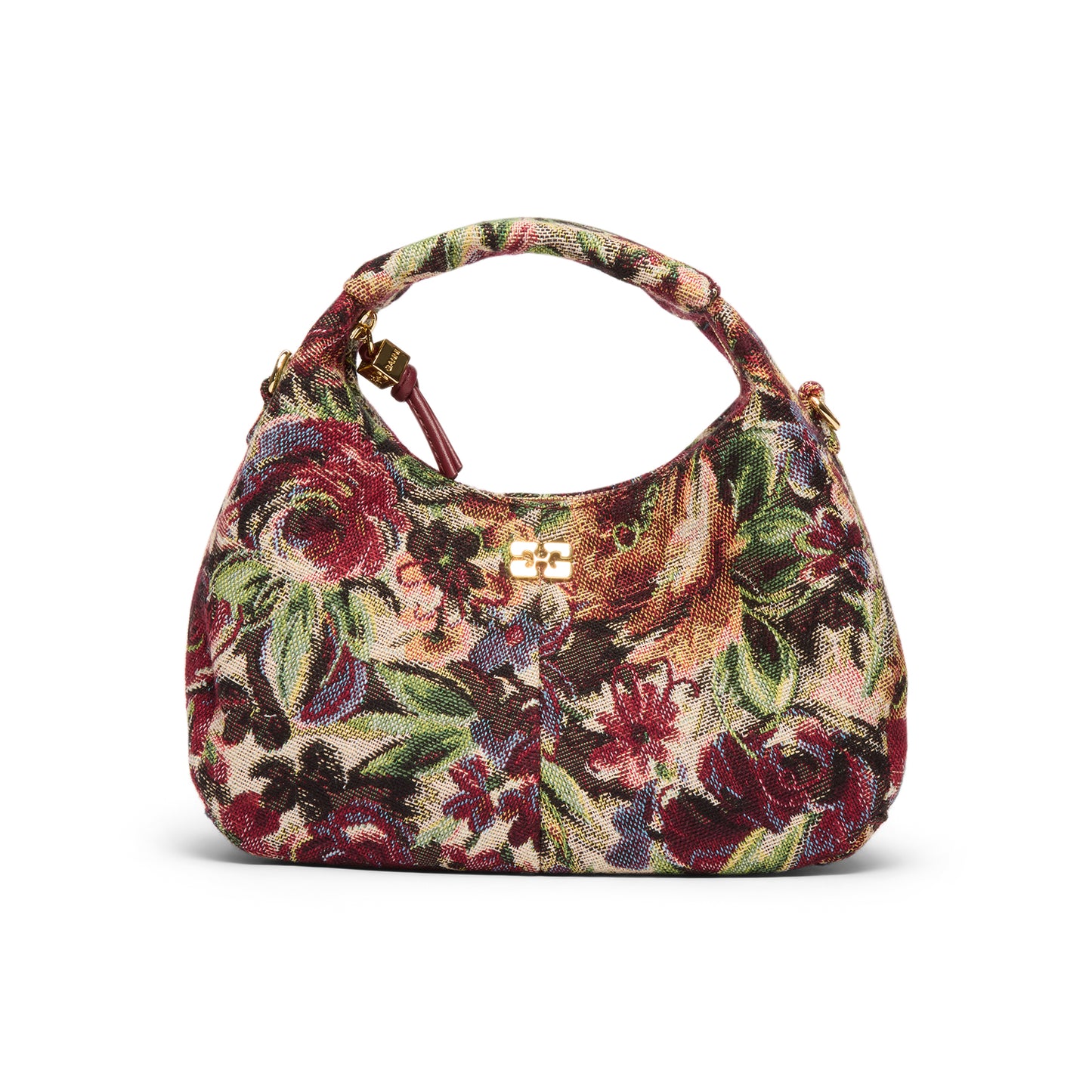 GANNI Tapestry Hobo Mini Bag (Tawny Port)