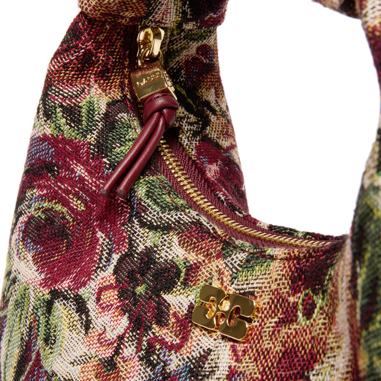 GANNI Tapestry Hobo Mini Bag (Tawny Port)