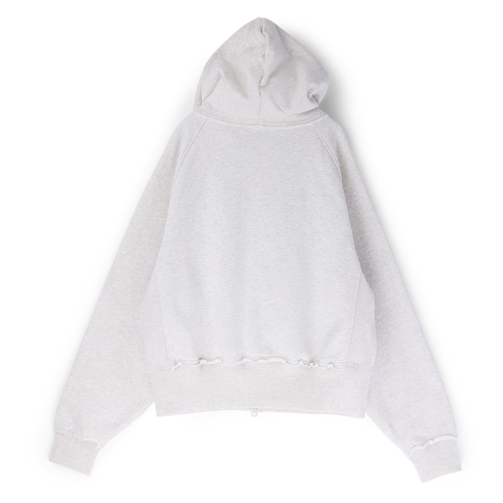 Adidem Asterisks Chainstitch Ribbon Hoodie (Grey/Green)
