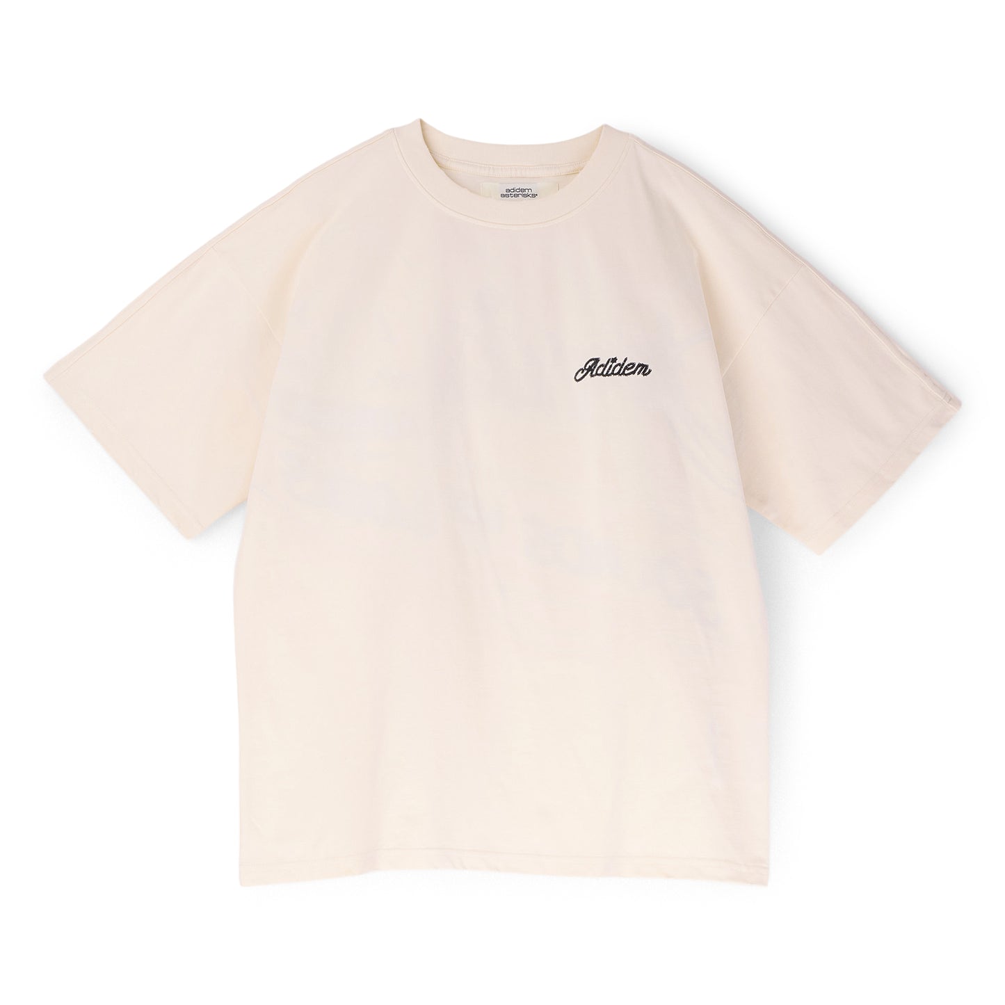 Adidem Asterisks Chainstitch Script Tee (Cream)