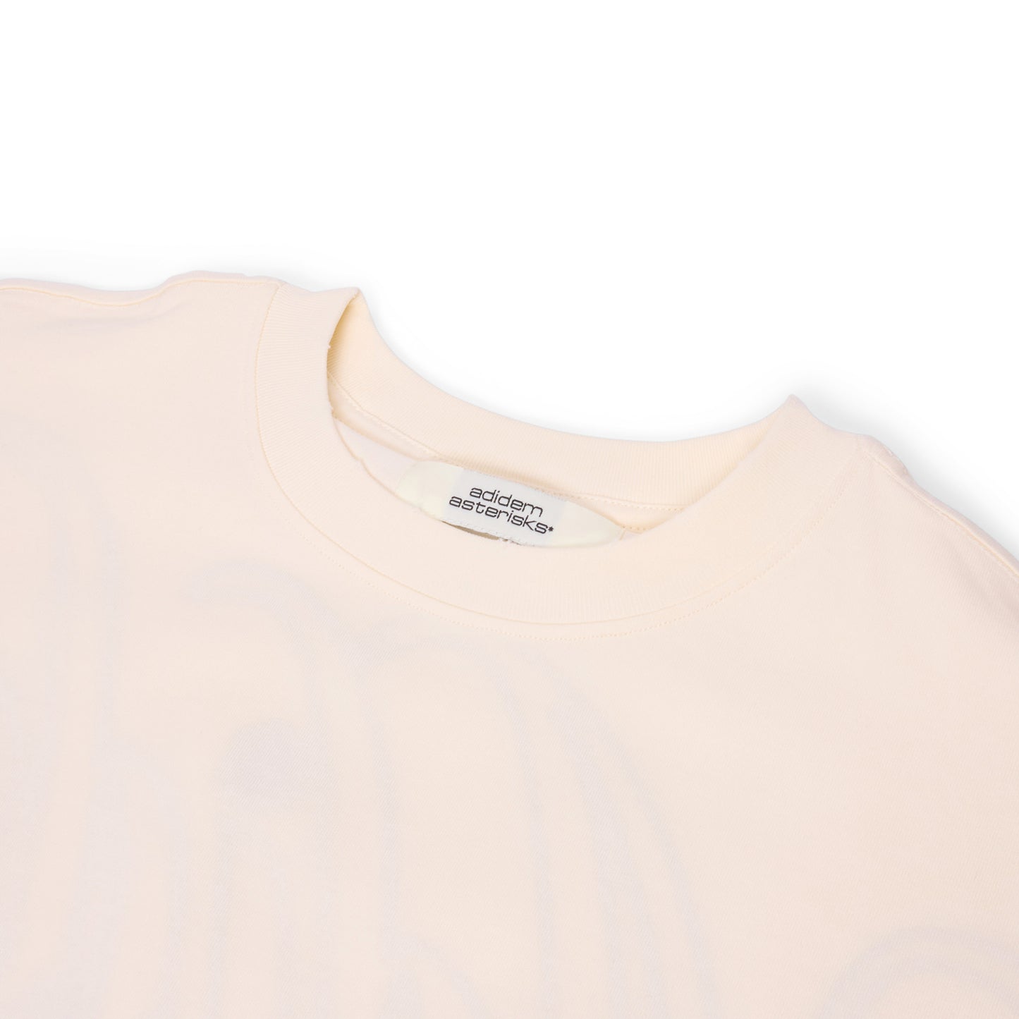 Adidem Asterisks Chainstitch Script Tee (Cream)