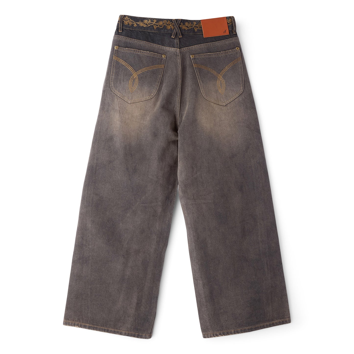 Adidem Asterisks Waxed Two-Tone Denim (Black)