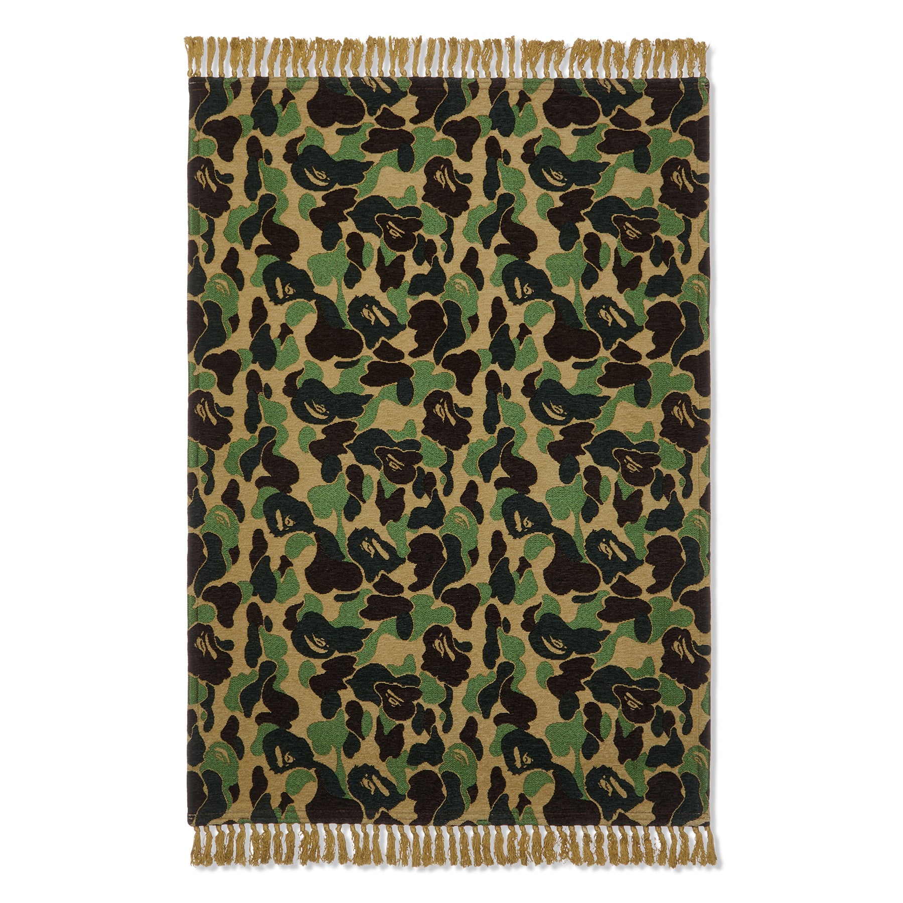 A Bathing Ape ABC Camo Rug (Green) Concepts