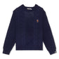 A Bathing Ape Head One Point Knit Sweater (Navy)