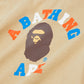 A Bathing Ape Kids Colors College Long Sleeve Tee (Beige)