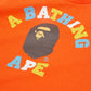 A Bathing Ape Kids Colors College Long Sleeve Tee (Orange)