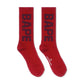 A Bathing Ape Bape Socks (Red)