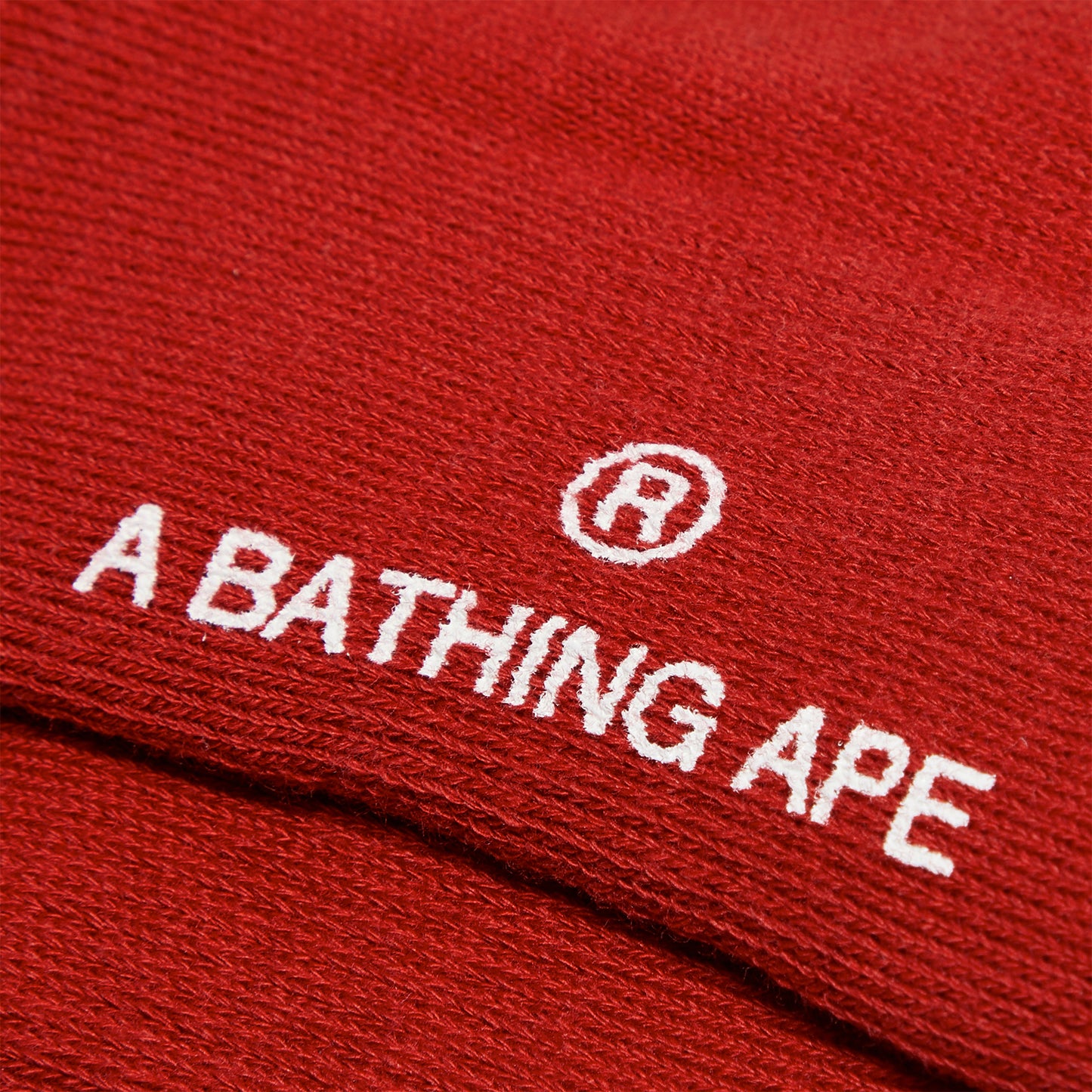 A Bathing Ape Bape Socks (Red)