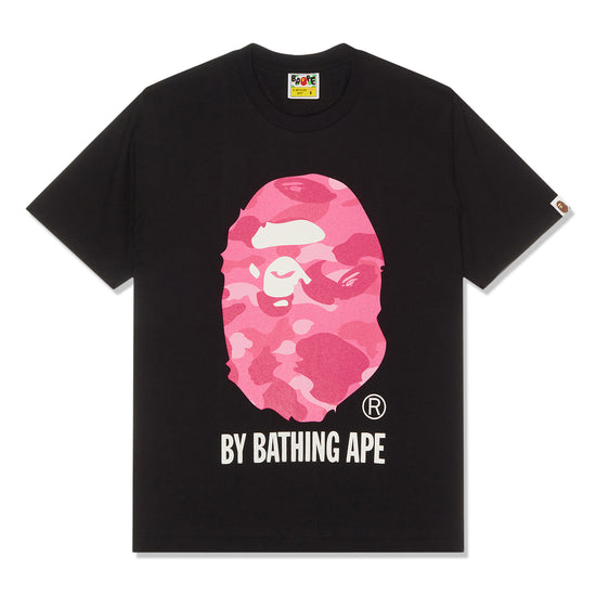 A Bathing Ape Womens Color Camo by Bathing Ape Tee (Black/Pink)