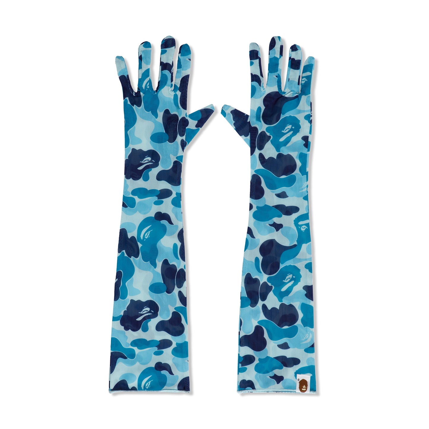 A Bathing Ape ABC Camo Gloves (Blue)