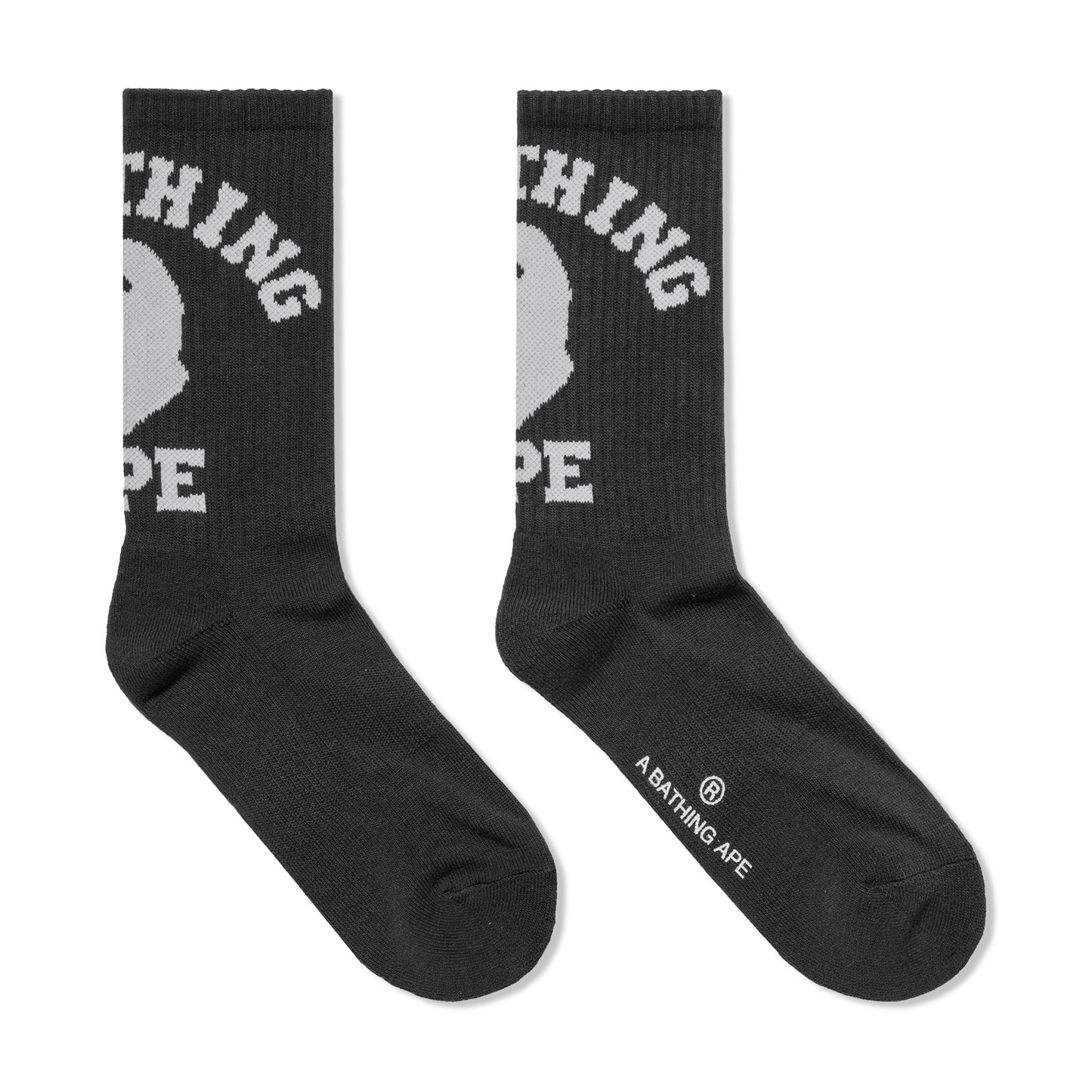 A Bathing Ape Bape College Socks (Black)