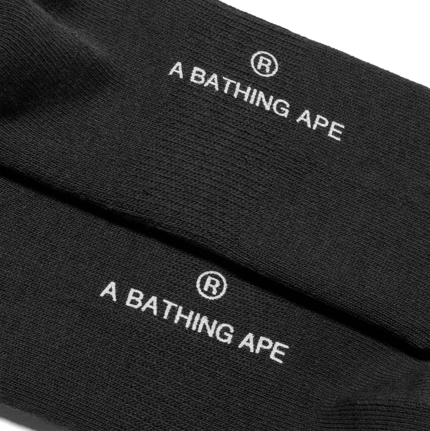 A Bathing Ape Bape College Socks (Black)