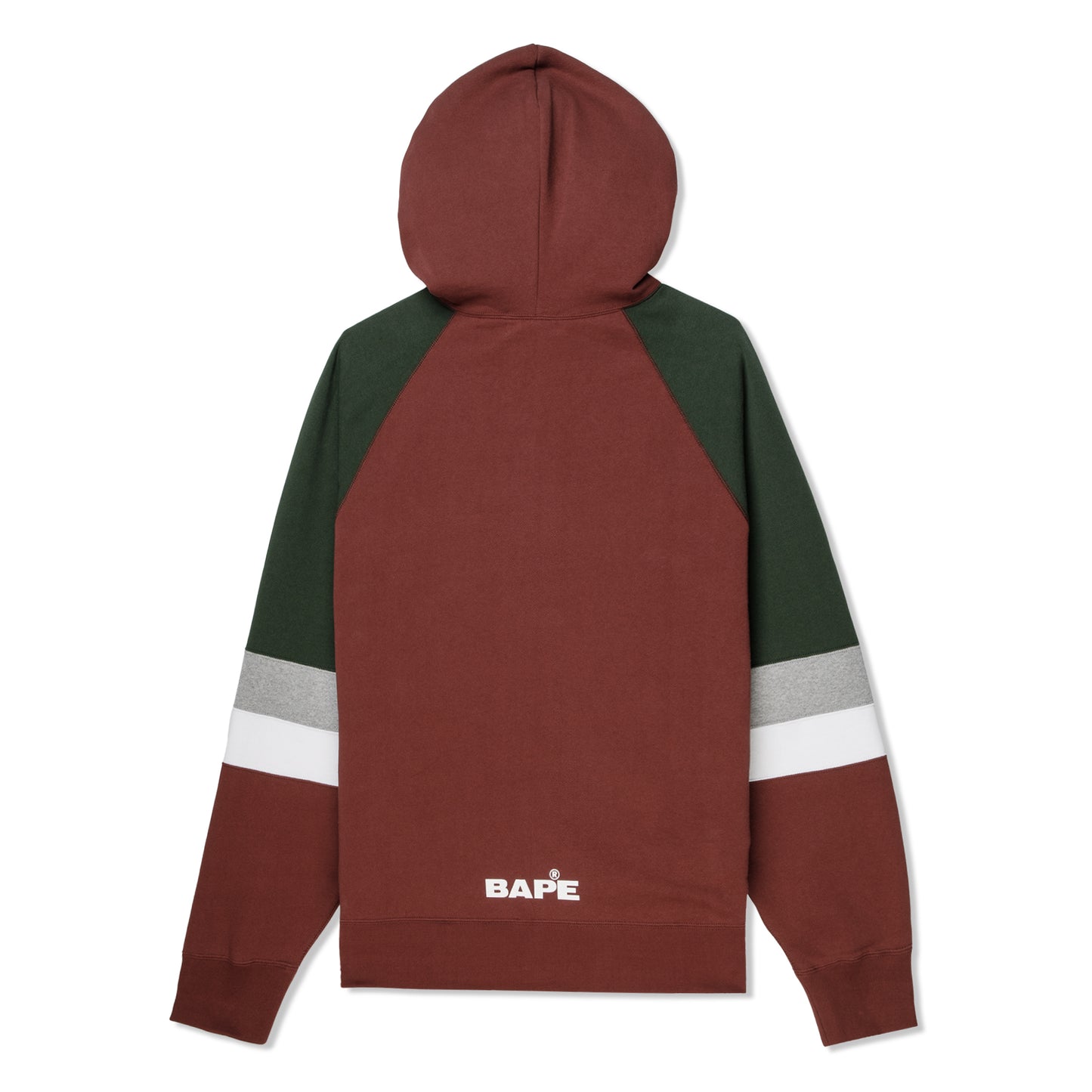 A Bathing Ape Bape Hockey Graphic Relaxed Fit Full Zip (Burgundy)