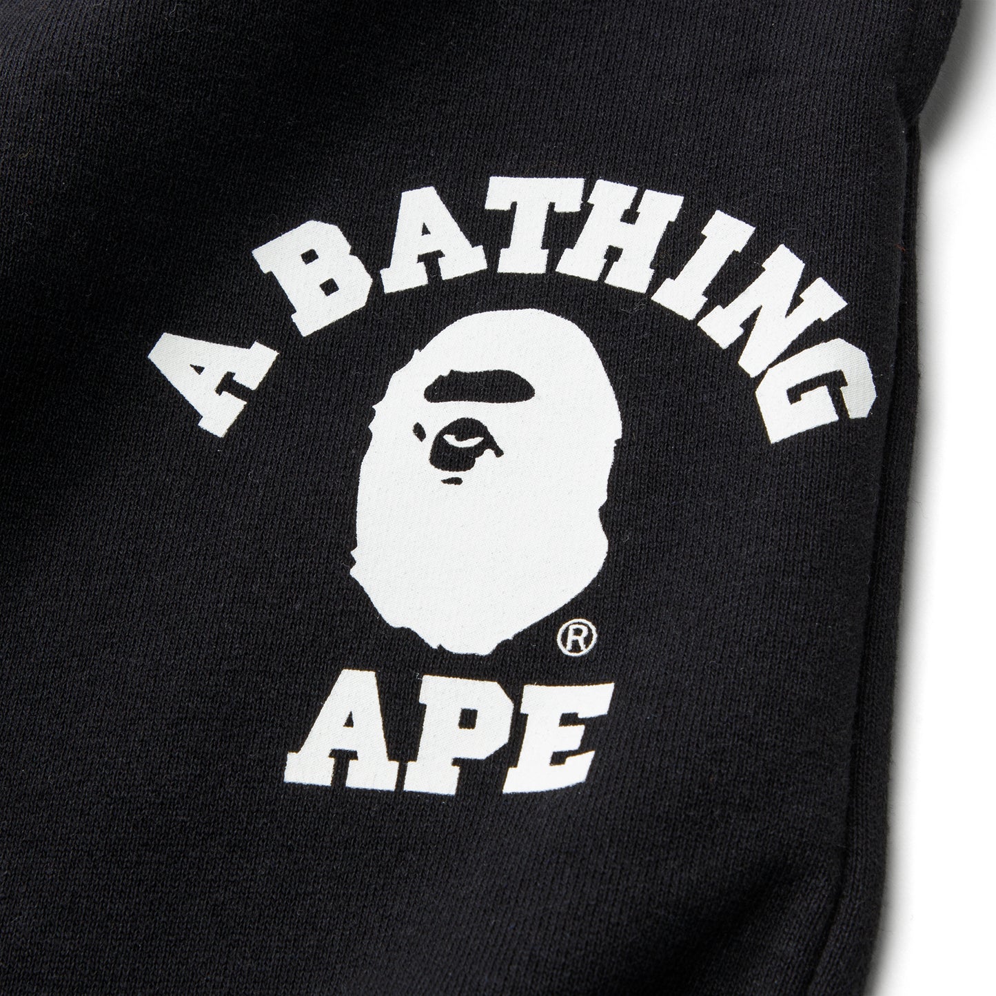 A Bathing Ape College Wide Fit Sweatpants (Black)