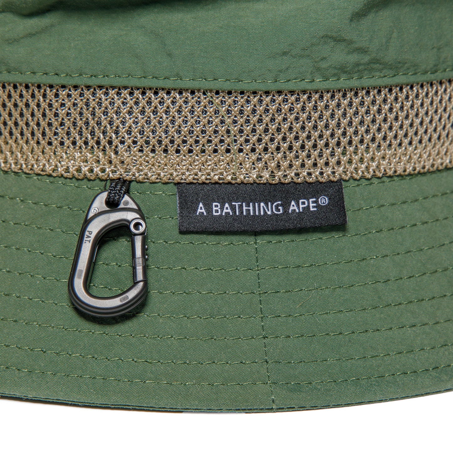 A Bathing Ape Color Blocking Bucket Hat (Green)