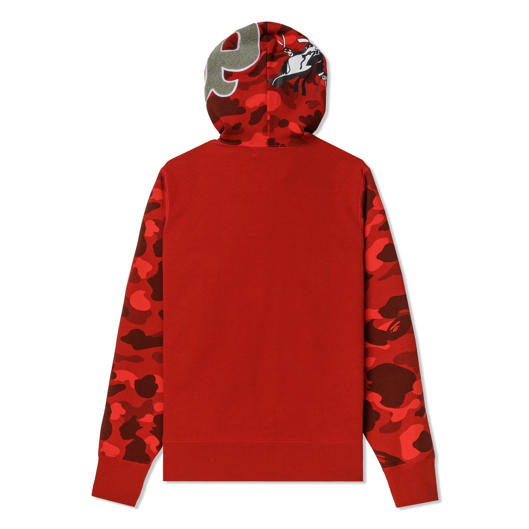 A Bathing Ape Color Camo Panda Full Zip Hoodie (Red) – Concepts