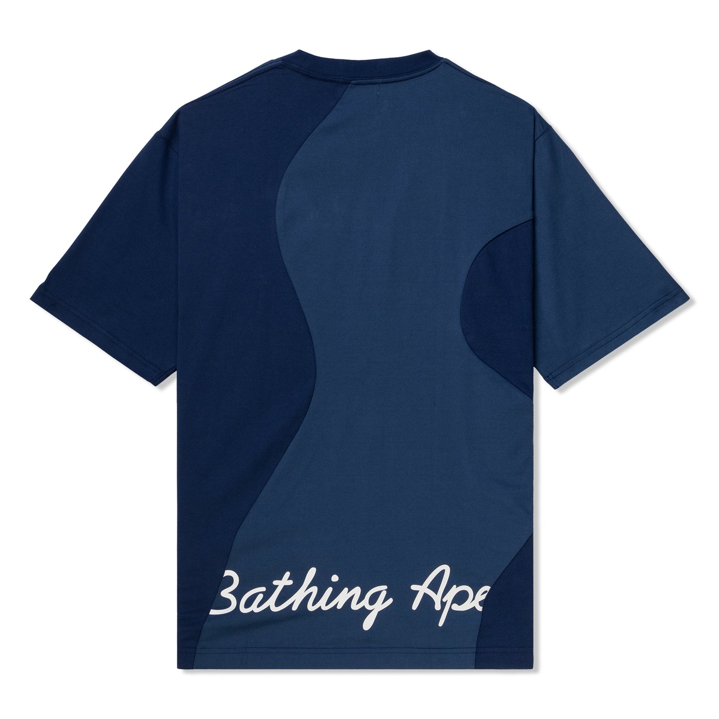 A Bathing Ape Cutting College Relaxed Fit Tee (Navy)