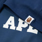 A Bathing Ape Cutting College Relaxed Fit Tee (Navy)