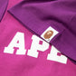 A Bathing Ape Cutting College Relaxed Fit Tee (Purple)