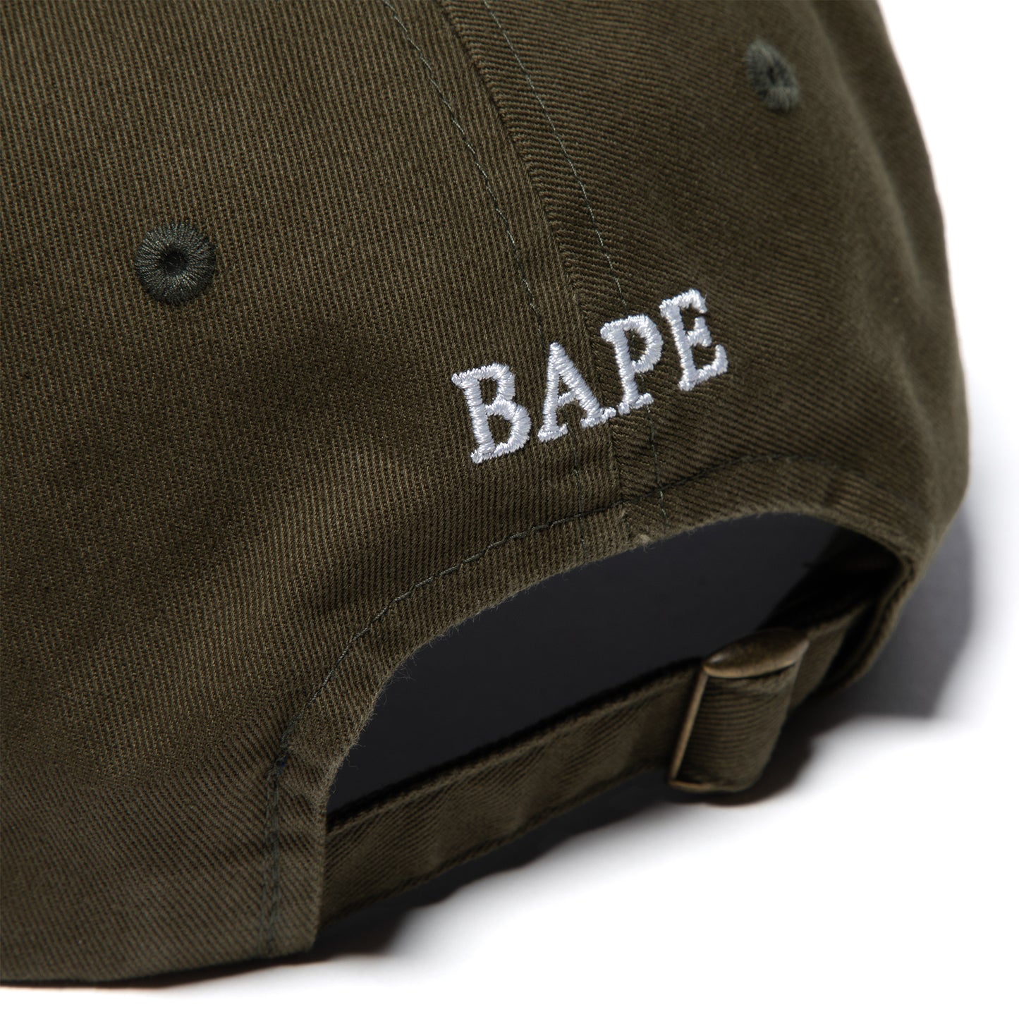 A Bathing Ape One Point Panel Cap (Olive)