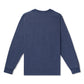 A Bathing Ape Overdye College Relaxed Fit Long Sleeve Tee (Navy)
