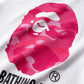 A Bathing Ape Womens Color Camo by Bathing Ape Tee (White/Pink)