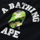 A Bathing Ape kids Woodland Camo College Tee (Black)