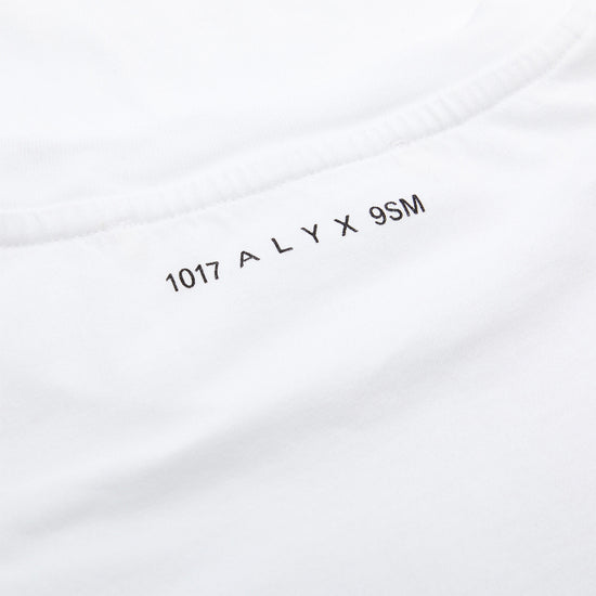 1017 ALYX 9SM Logo Long Sleeve Tee (White)