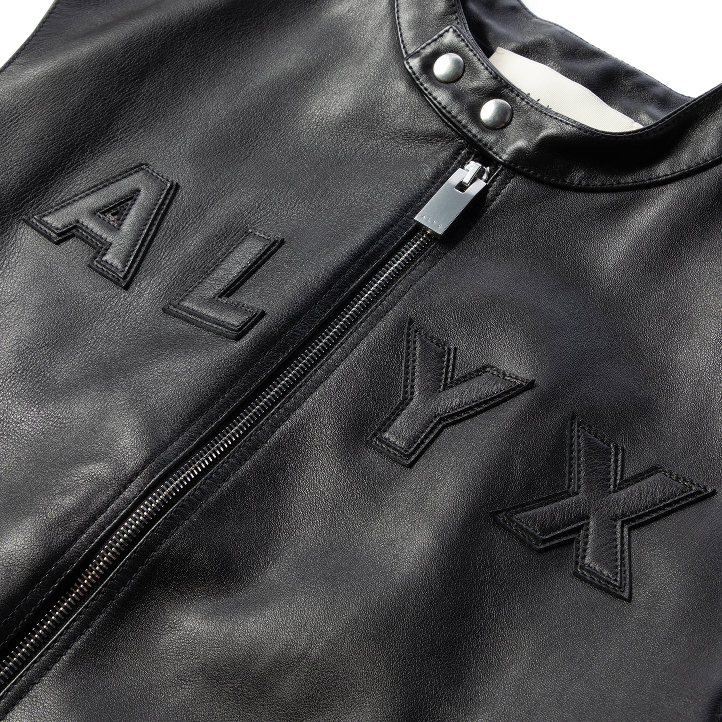 1017 ALYX 9SM Leather Logo Racer Vest (Black)