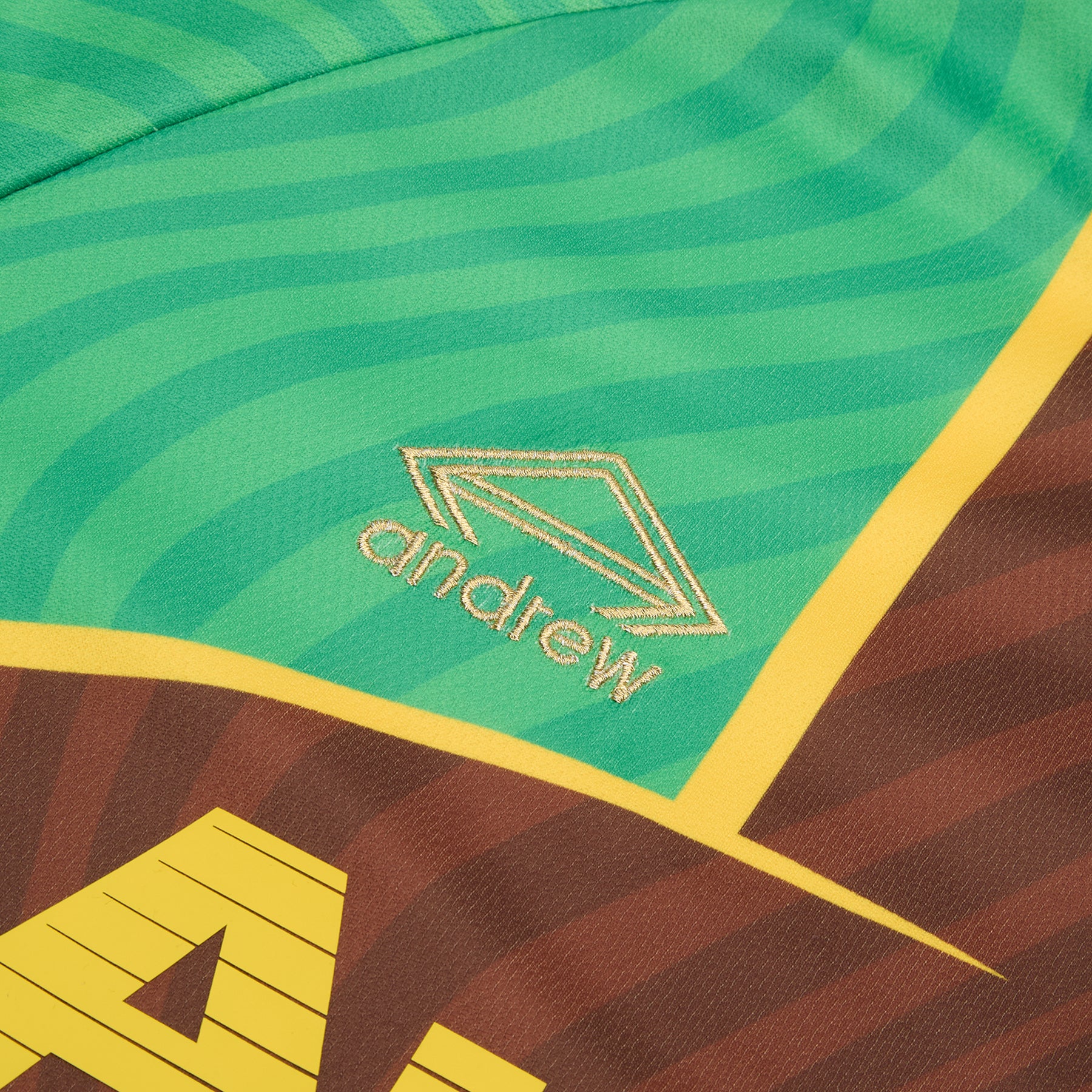 Andrew Campeones Futbol Jersey (Green/Brown)