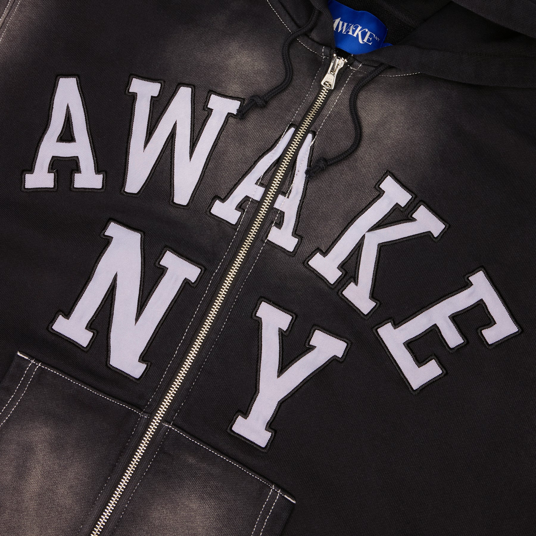 AWAKE Collegiate Arch Zip Hoodie (Black)