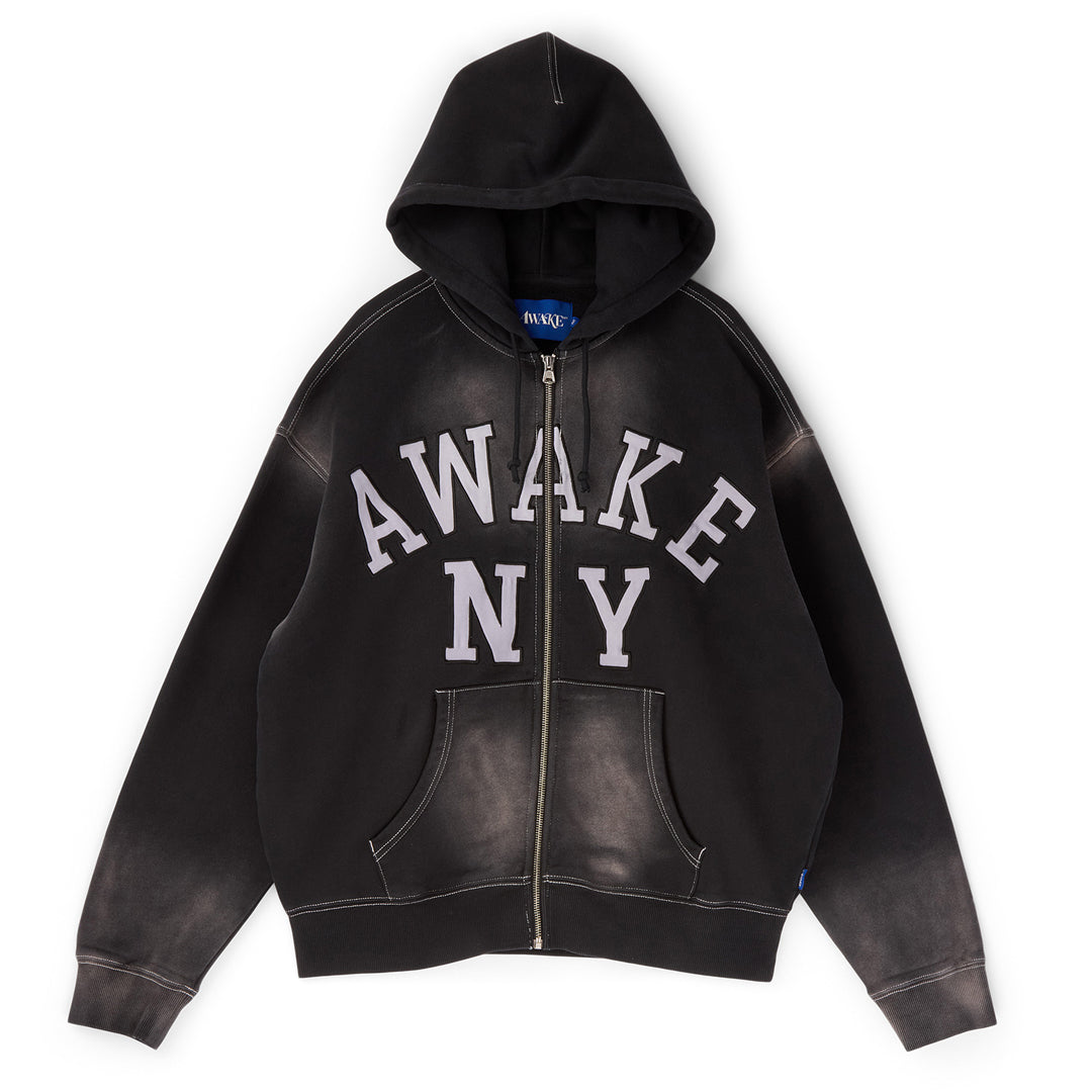 AWAKE Collegiate Arch Zip Hoodie (Black)