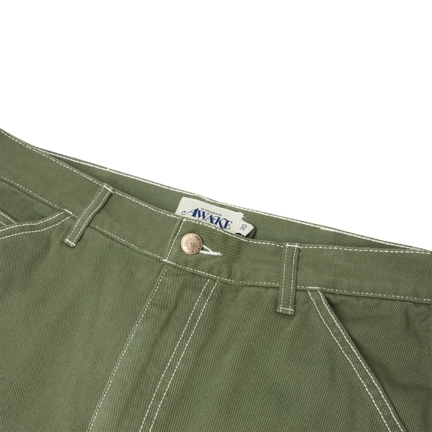 AWAKE Double Knee Jort (Green)