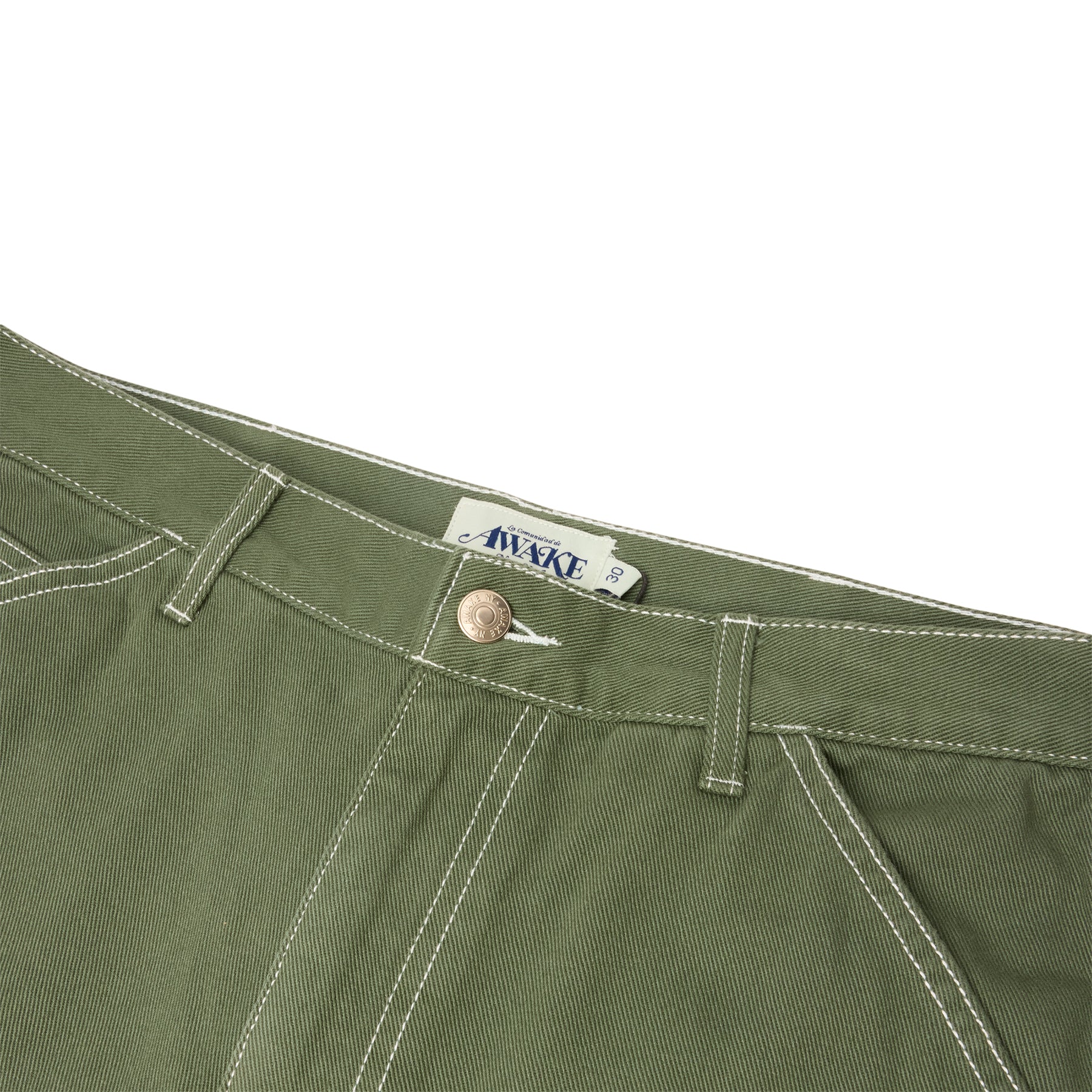 AWAKE Double Knee Jort (Green)