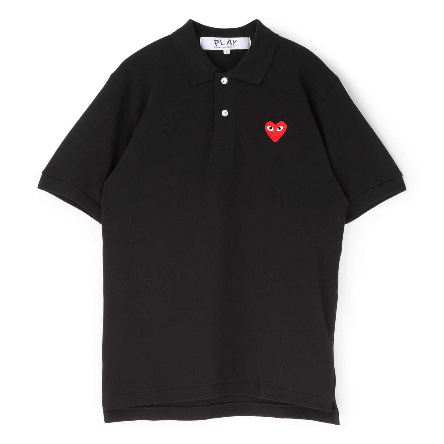 Comme Des Garcons PLAY Red Emblem T-Shirt (BLACK)