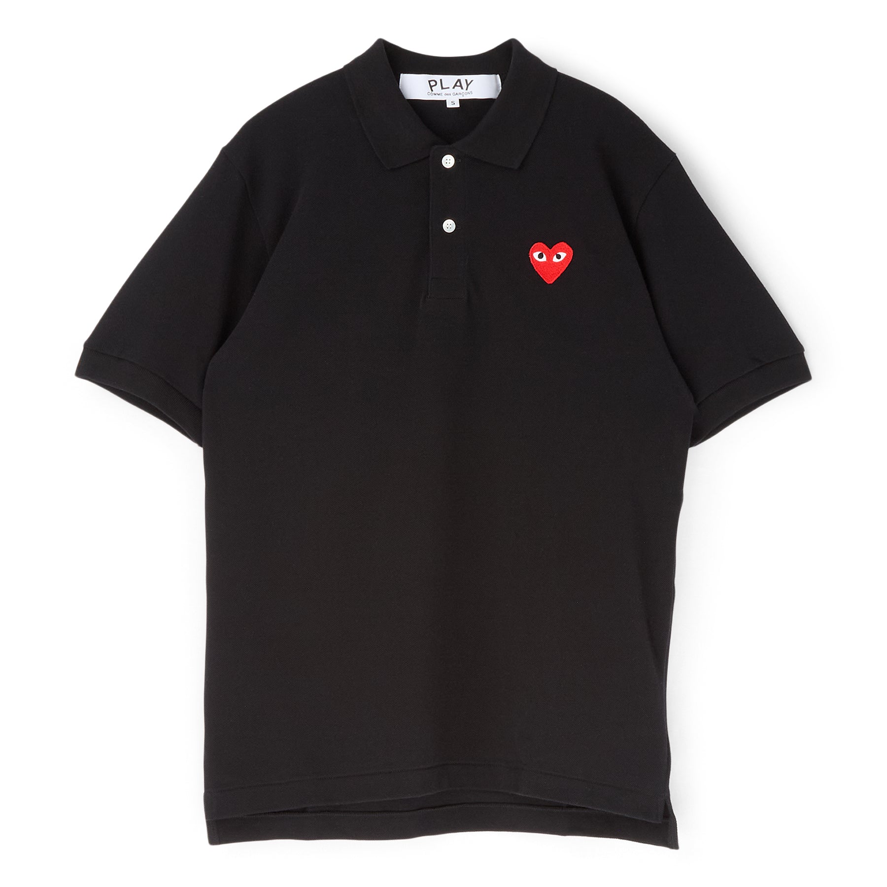 Comme Des Garcons PLAY Red Emblem T-Shirt (BLACK)