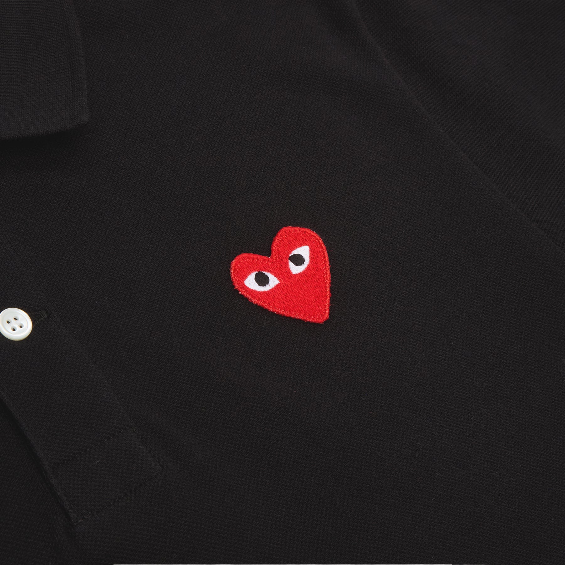 Comme Des Garcons PLAY Red Emblem T-Shirt (BLACK)