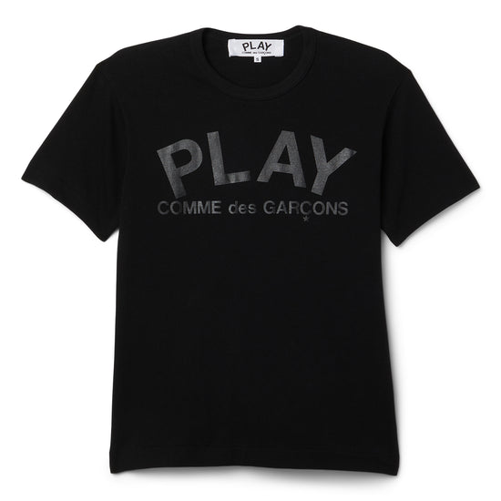 Comme Des Garcons PLAY Logo Print T-Shirt (Black)