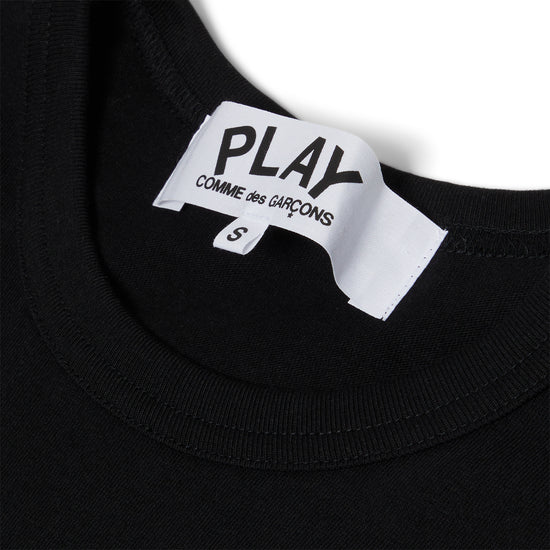 Comme Des Garcons PLAY Logo Print T-Shirt (Black)