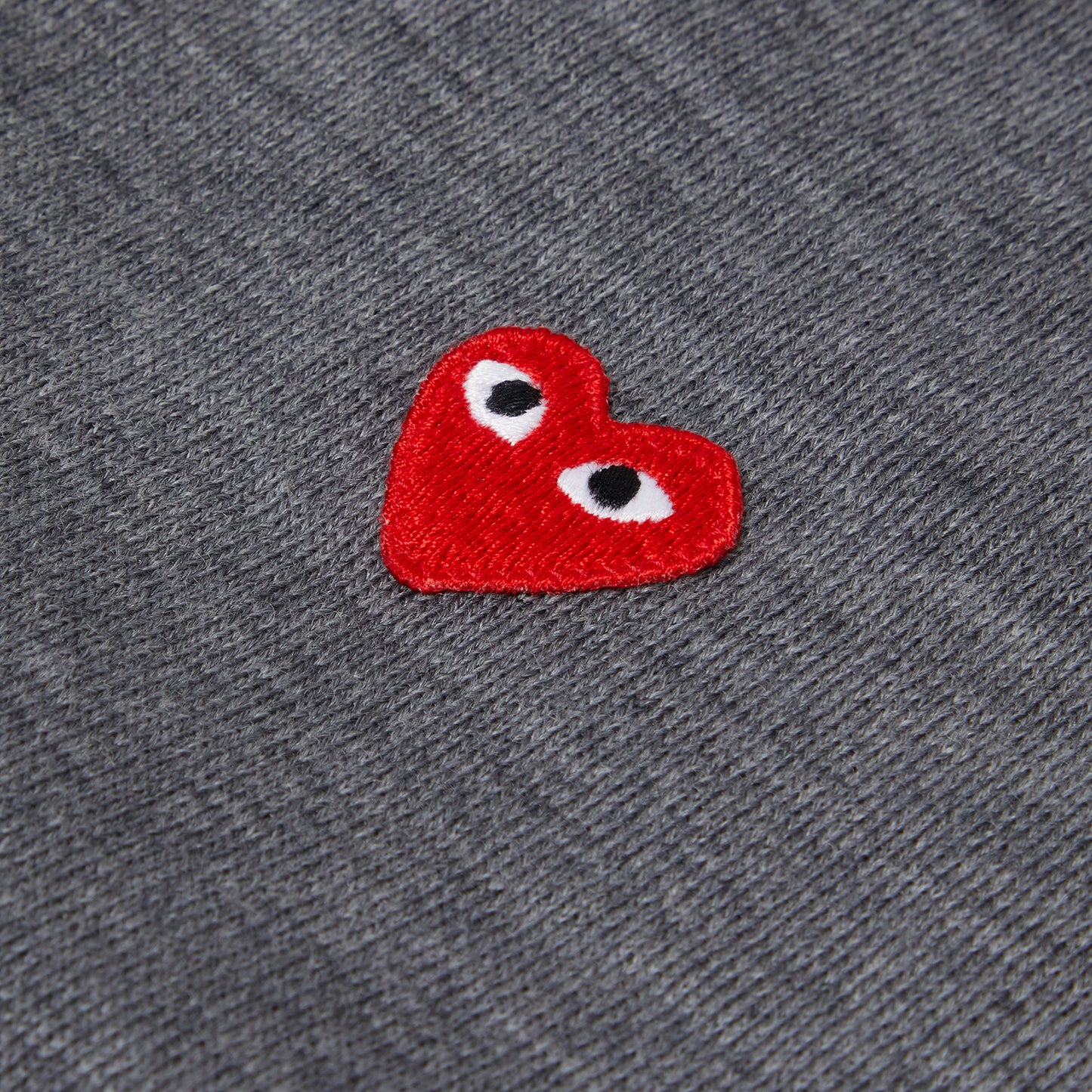 Comme Des Garcons Play Polo Neck Short Sleeve (Grey)
