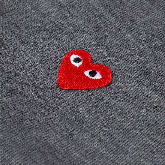 Comme Des Garcons Play Polo Neck Short Sleeve (Grey)