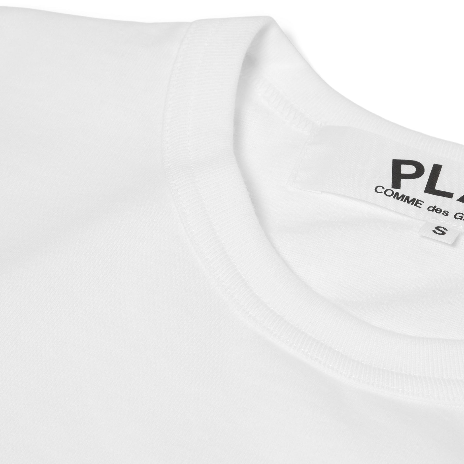 Comme Des Garcons PLAY T-Shirt Red Heart Emblem (White)