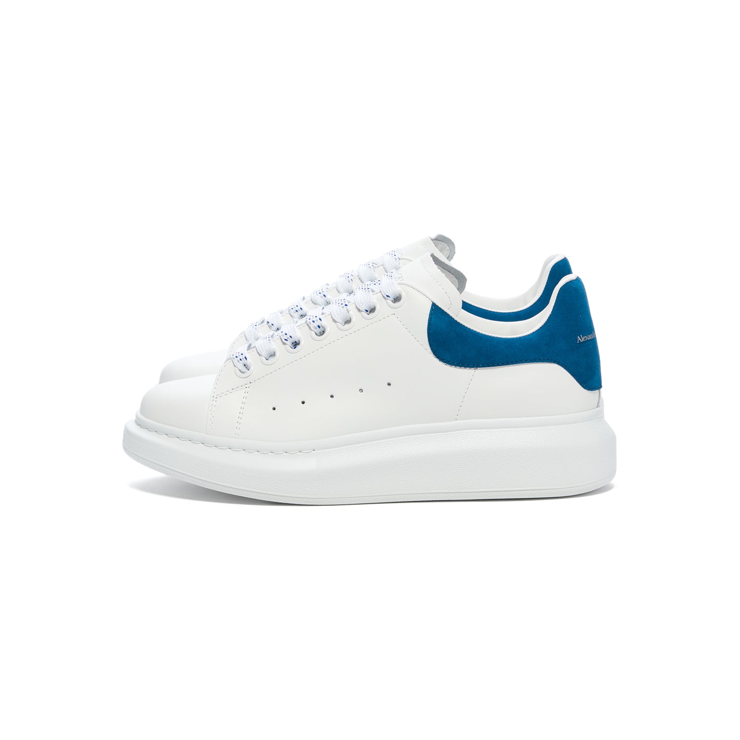 Alexander McQueen Women's Oversized Sneaker (White/Paris Blue)