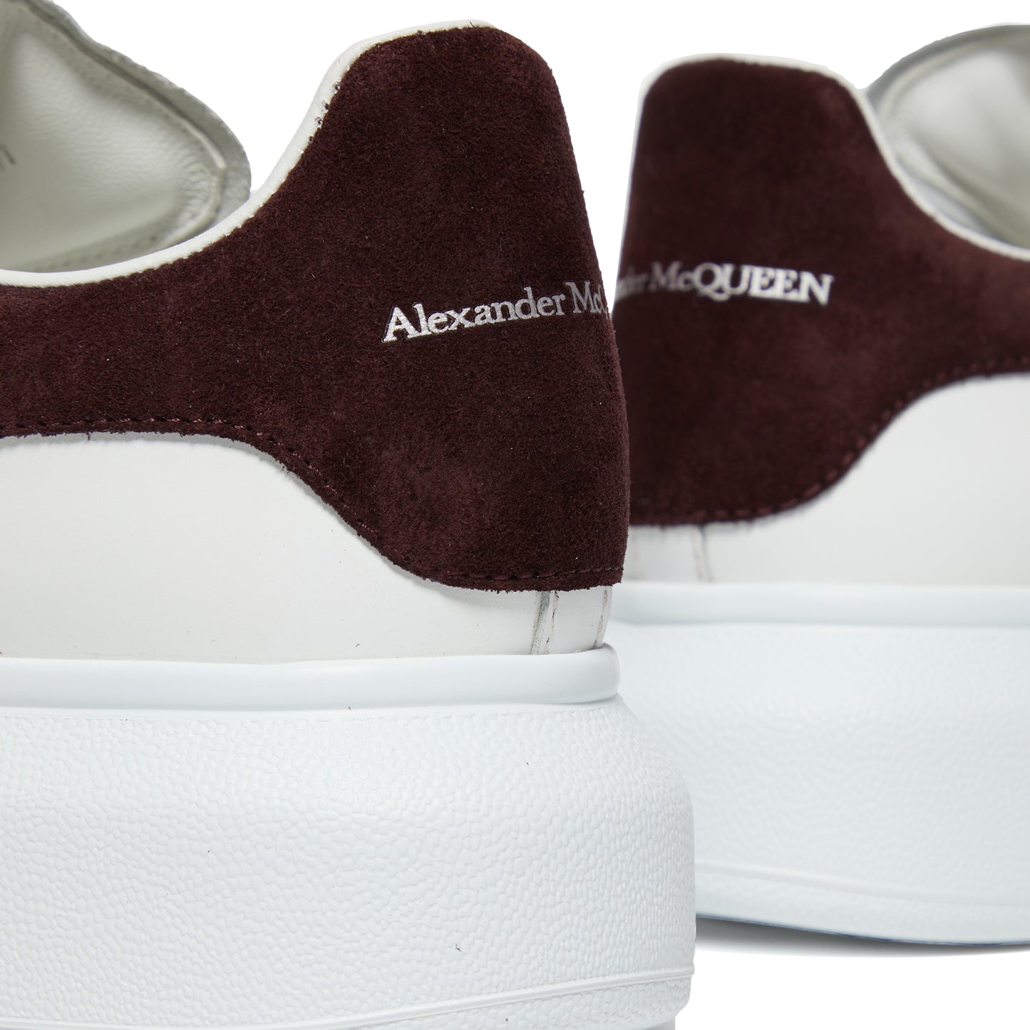 Alexander McQueen Oversized Sneaker (White/Dark Burgundy)