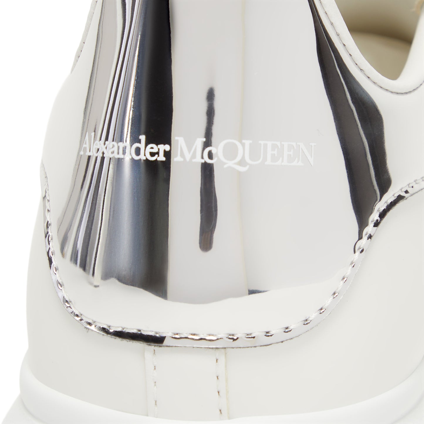 Alexander McQueen Oversized Sneaker (White/Silver)