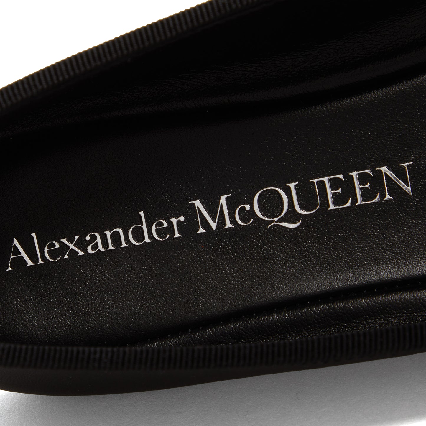 Alexander McQueen Punk Ballet Flat (Black/Silver)