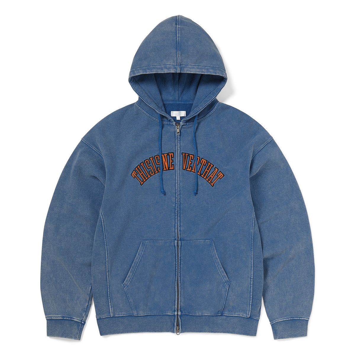 thisisneverthat Applique Zip Up Hoodie (Blue)