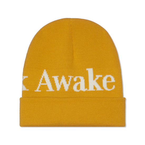 Awake NY Serif Logo Beanie (Saffron)