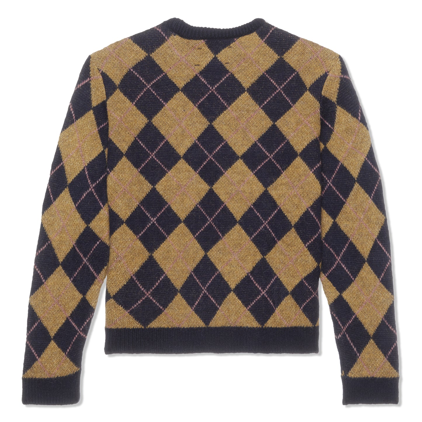 Awake NY Argyle Mohair Sweater (Brown Multi)